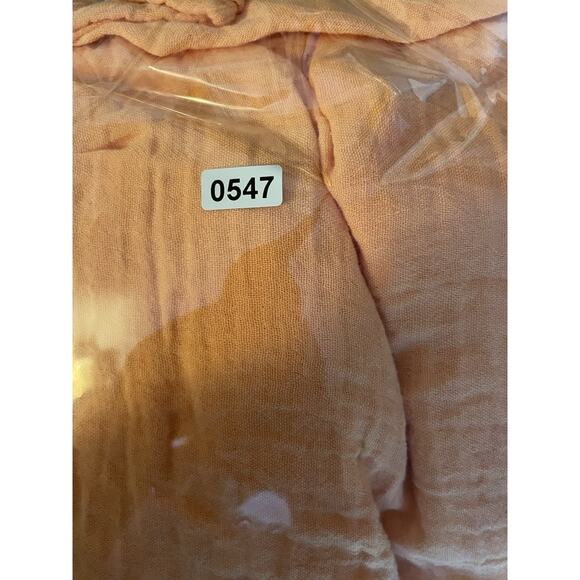 OLD NAVY Dress M Orange Blossom Mini Gauzy Short Sleeve Cotton Summer Casual - Picture 11 of 12